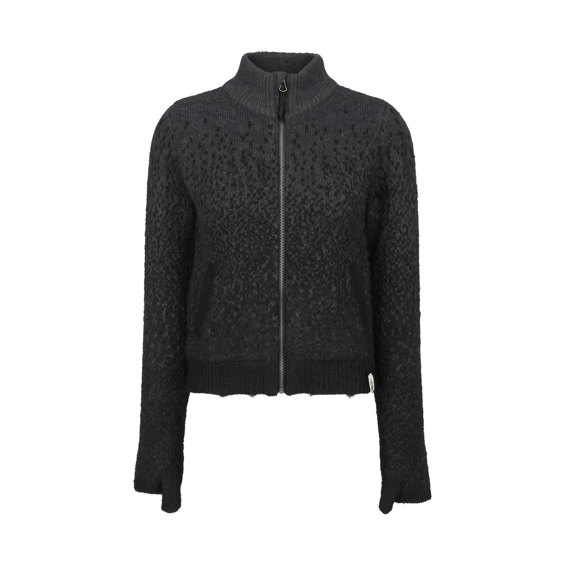 NJ5SS80J (W) The North Face White Label Solen Sweater Zip Up Black - 26FW