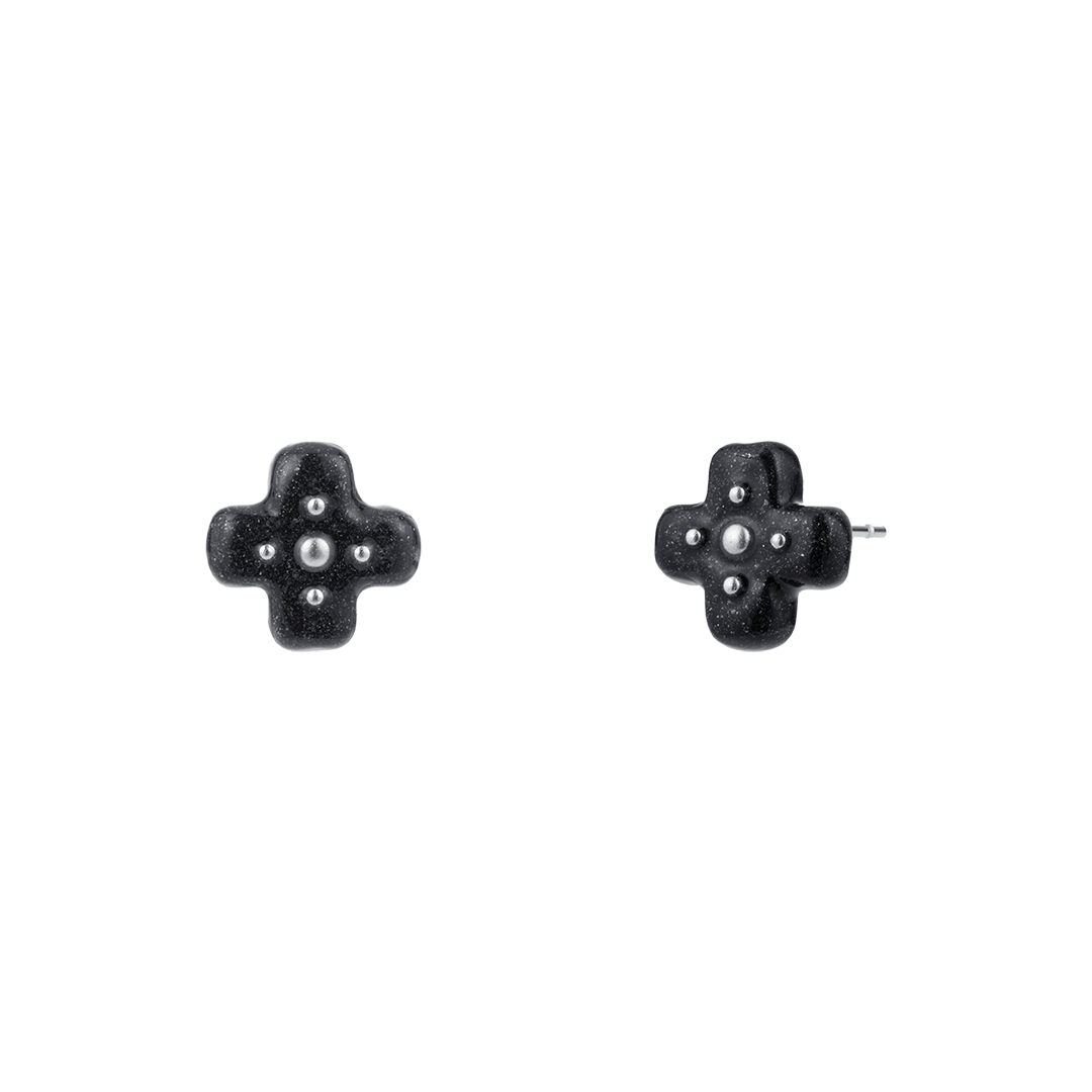 26FWJERPORBKFF Nff Portal Earrings Black