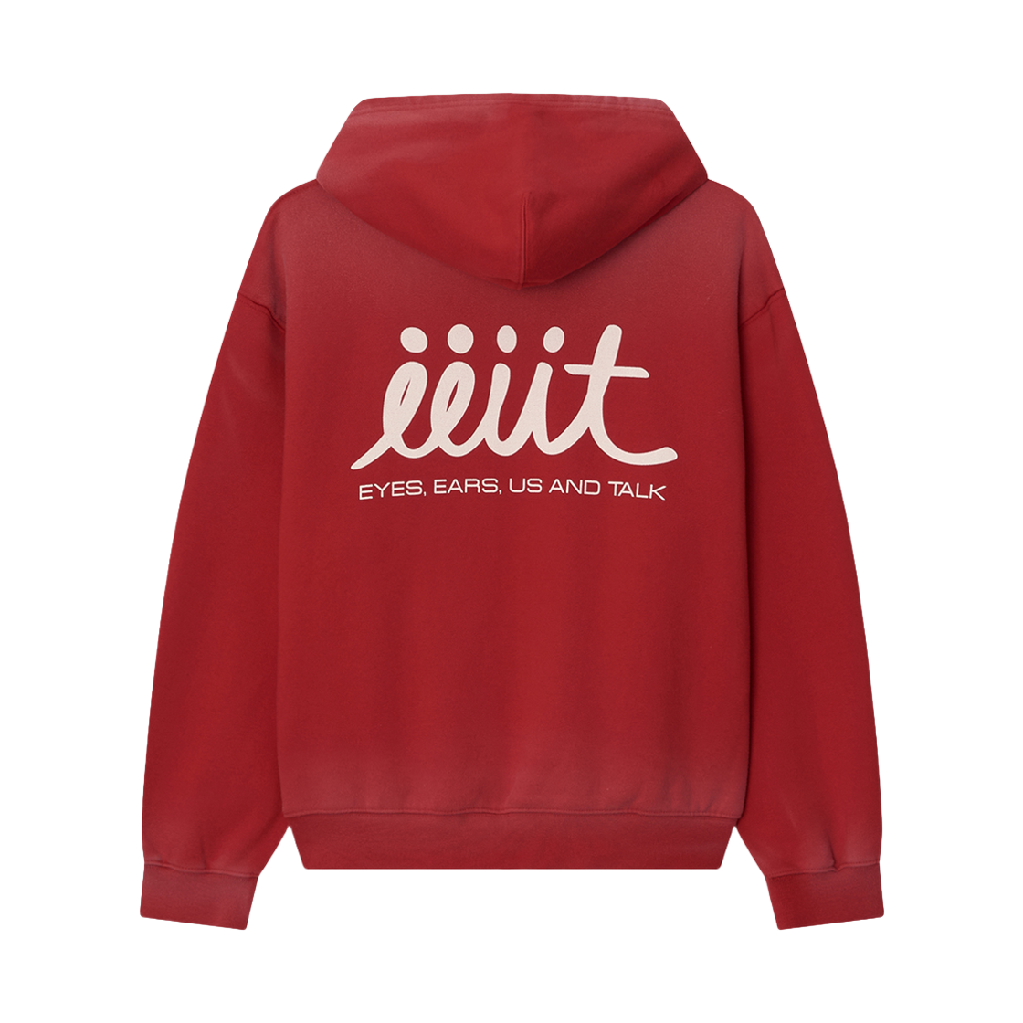 이우트 베이직 워시드 스웻 집업 레드(EEUT Basic Washed Sweat Zip Up Red) - 2