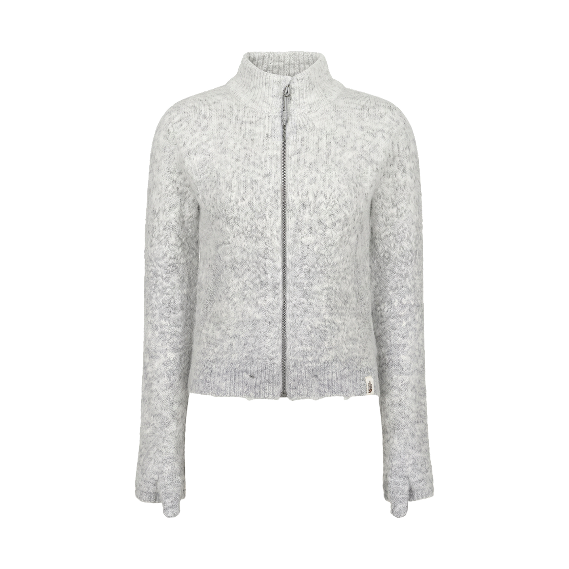 NJ5SS80K (W) The North Face White Label Solen Sweater Zip Up Gray - 26FW