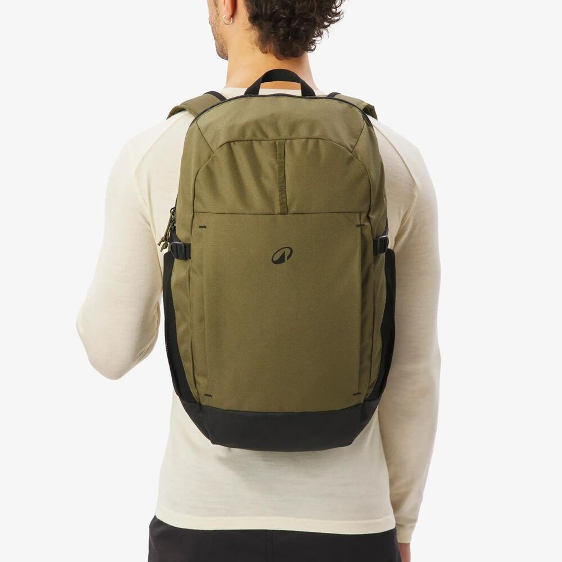 데카트론 하이킹 백팩 27L 아르페나즈 100 골든 올리브 그린(Decathlon Hiking Backpack 27L Arpenaz 100 Golden Olive Green) - 3