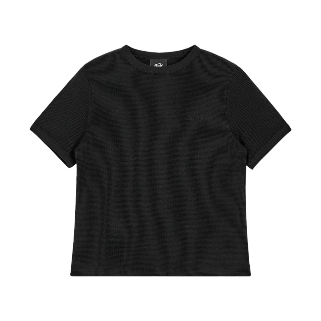 이미스 와플 티셔츠 블랙(Emis Waffle T-Shirt Black)