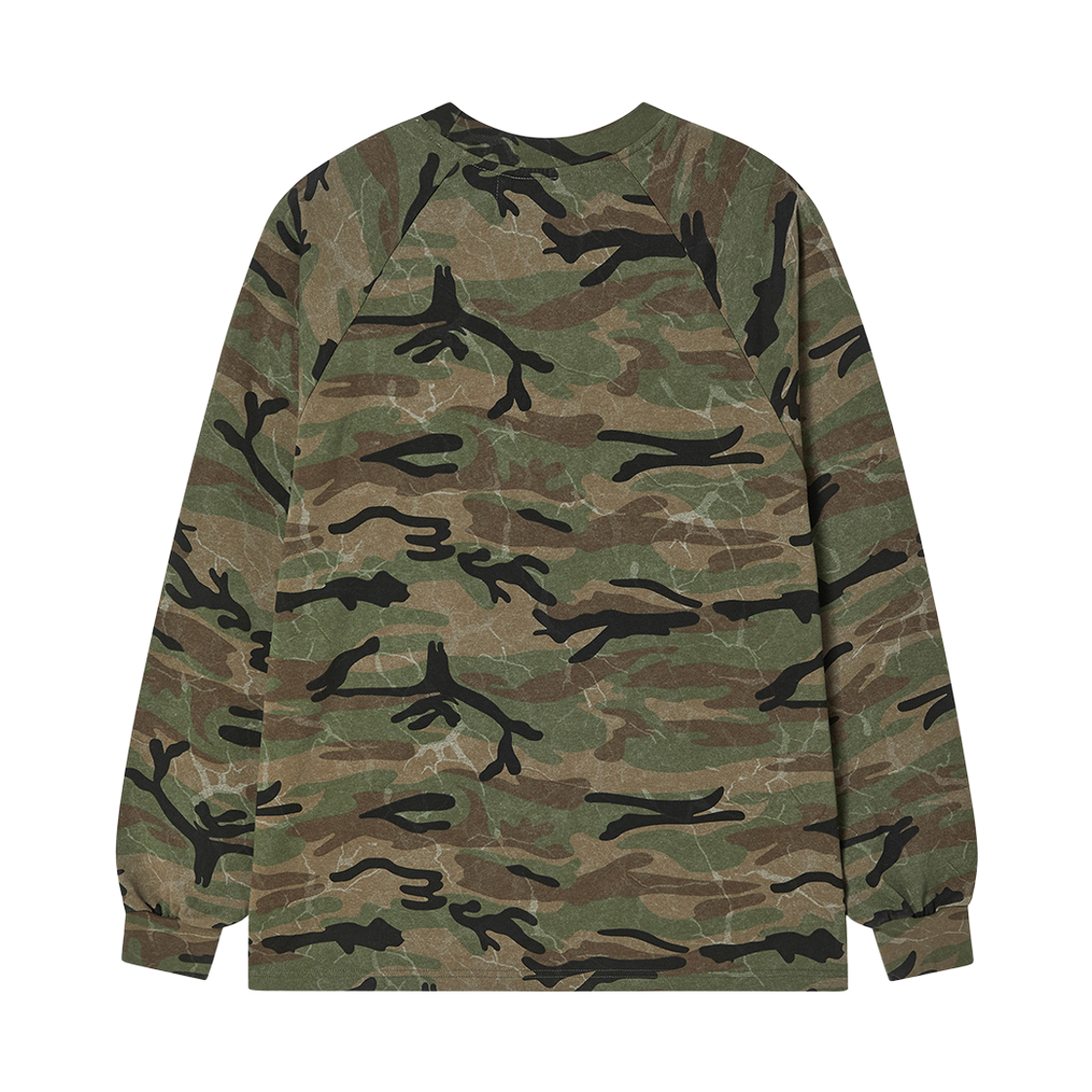 엔 아카이브 헤비 워시드 밀리터리 롱 슬리브 티 카모(N ARCHIVE Heavy Washed Military Long Sleeve Tee Camo) - 2