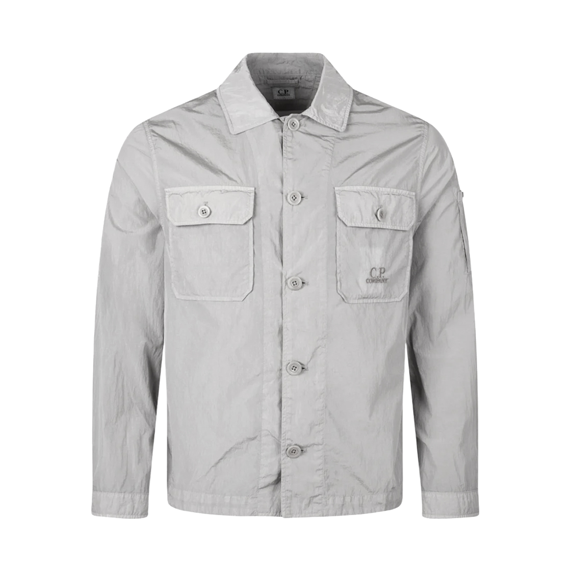 16CMOS106A 005904G 913 [15% 쿠폰] C.P. Company Lens Detail Overshirt Drizzle Grey - 24SS