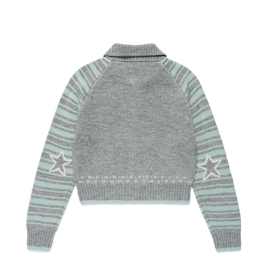 카비시 캣츠 버튼 집업 가디건 그레이(CAVISH Cats Button Zip Up Cardigan Grey) - 2