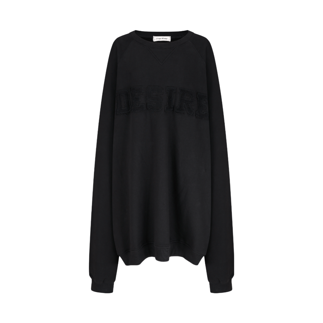 MF26TS077 [KREAM 단독] Langer Desire Raglan AppliqueSweatshirt Black