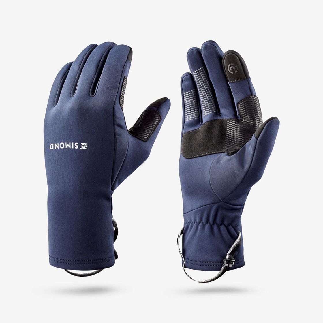 데카트론 성인 터치스크린 등산 스트레치 장갑 MT500 스틸 블루(Decathlon Adult Touchscreen Stretch Hiking Gloves MT500 Steel Blue) - 6