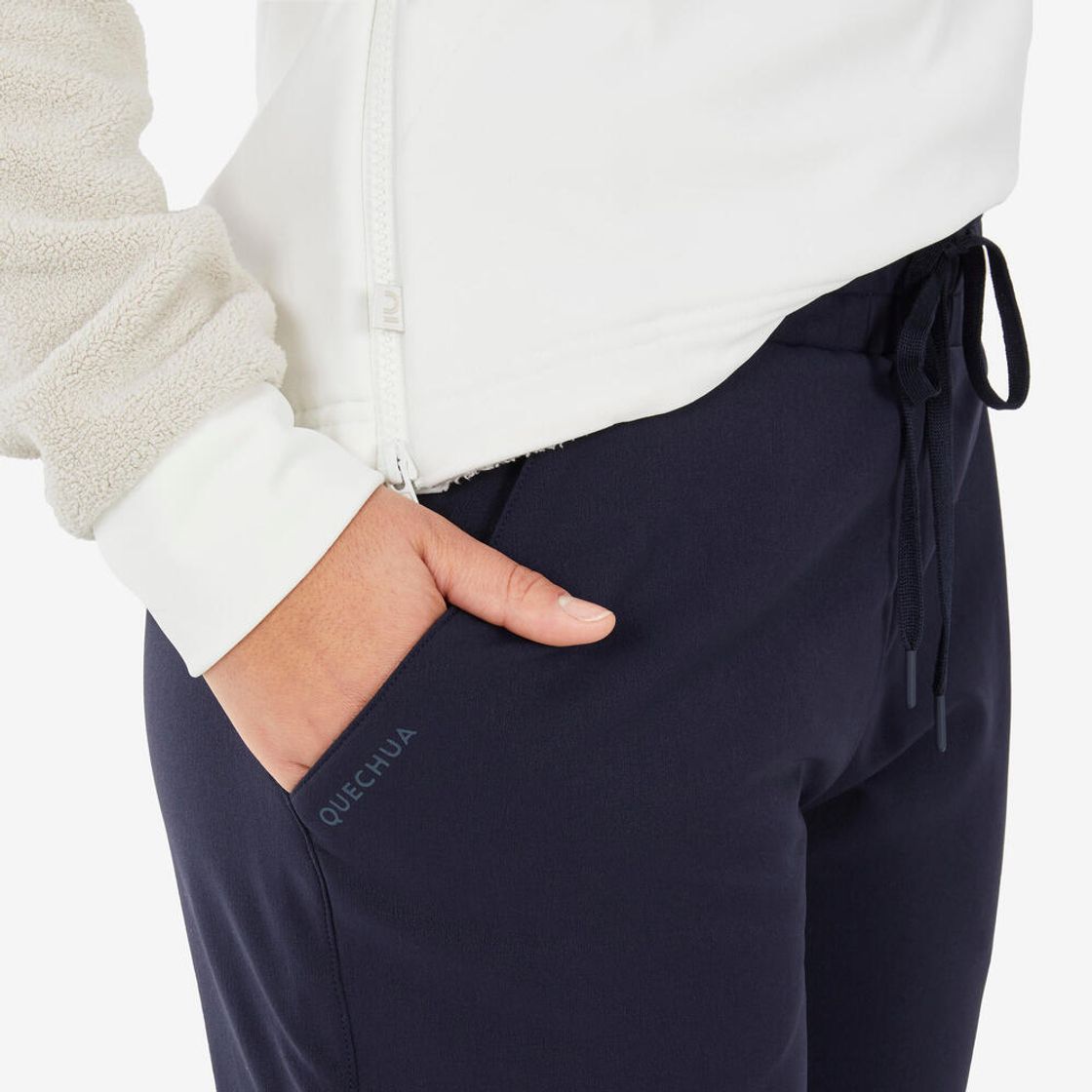 데카트론 여성 방한발수 하이킹 바지 웜 NH500 아스팔트 블루(Decathlon Women's Water-Repellent Warm Hiking Pants NH500 Asphalt Blue) - 5