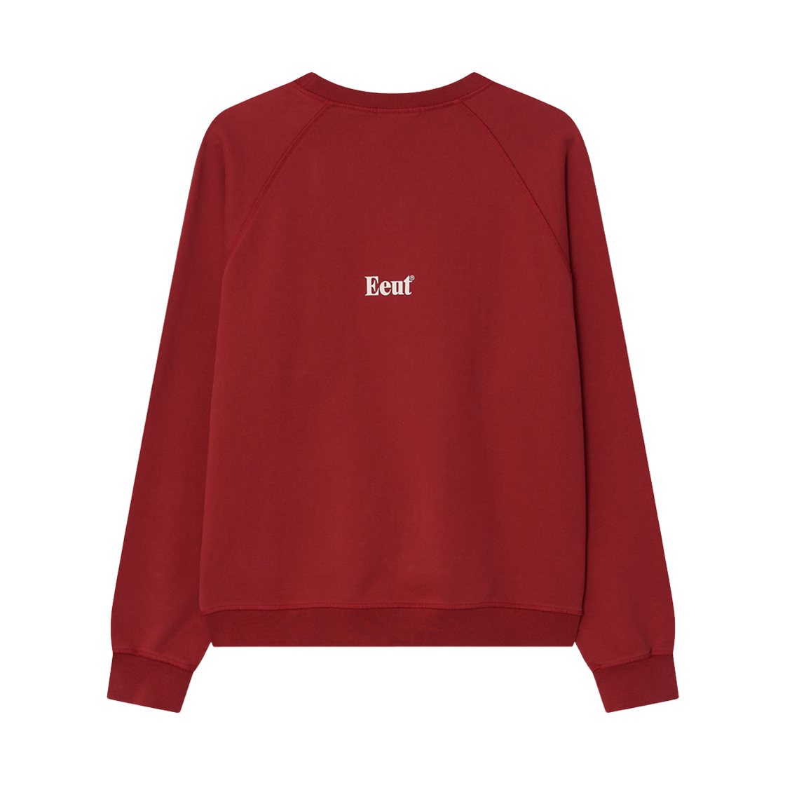 이우트  워시드 앤 크랙드 스웻셔츠 레드(EEUT Washed And Cracked Sweatshirt Red) - 2
