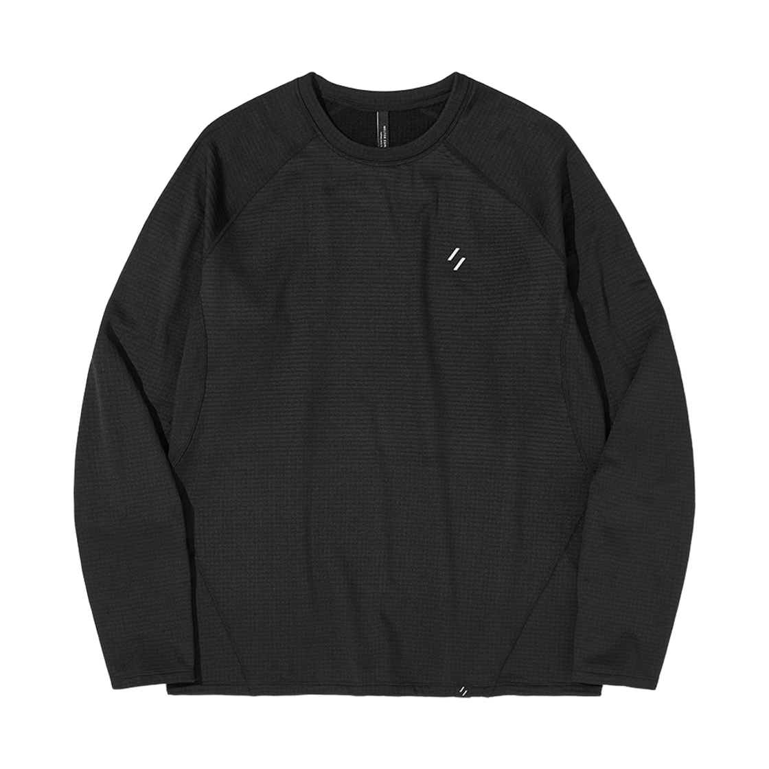 WBFWTL001BK WELTER EXPERIMENT Thermosquare Fleece Long Sleeve T-shirt Black