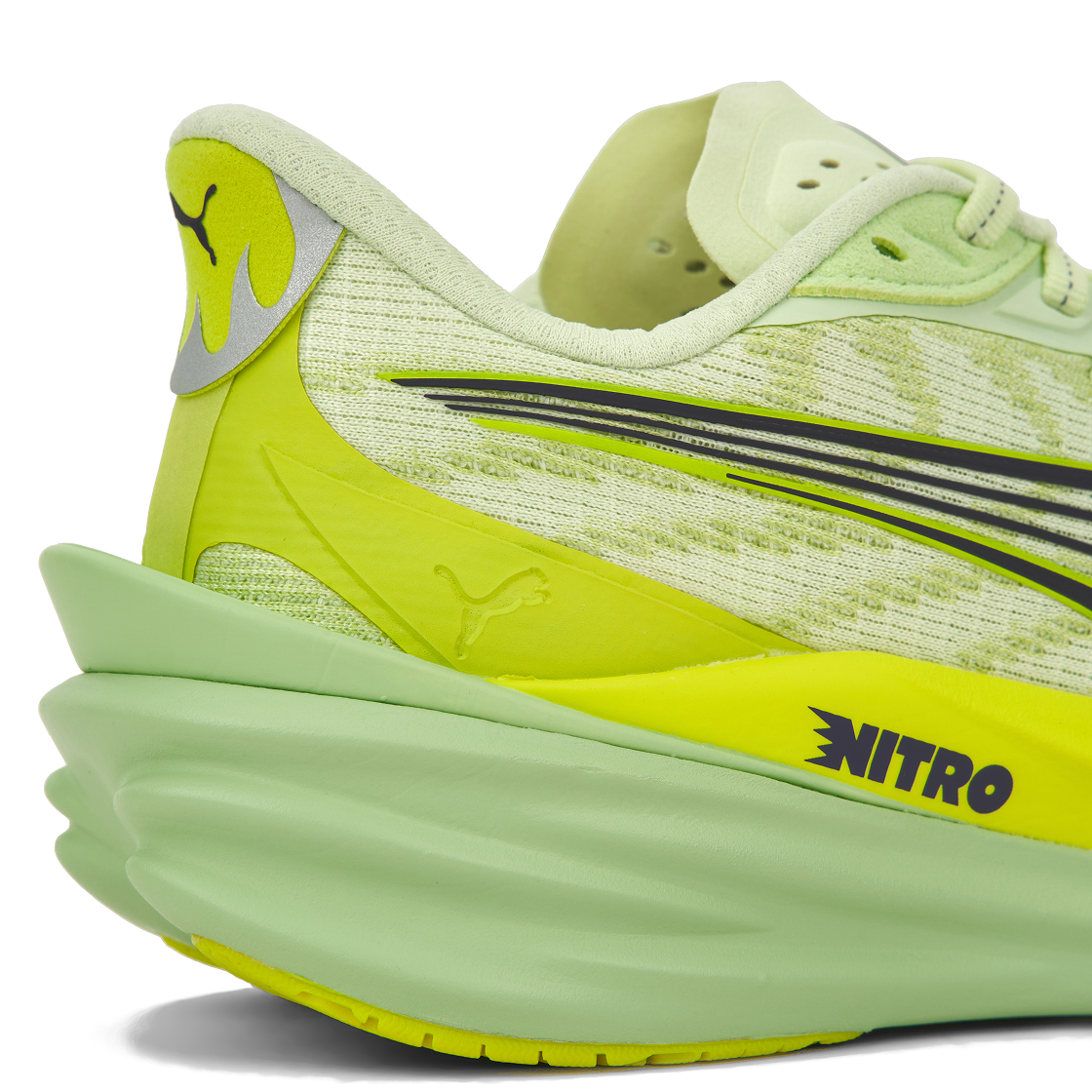 푸마 디비에이트 나이트로 4 와이드 애플 스프리츠 럭스 라임(Puma Deviate Nitro 4 Wide Apple Spritz Lux Lime) - 8
