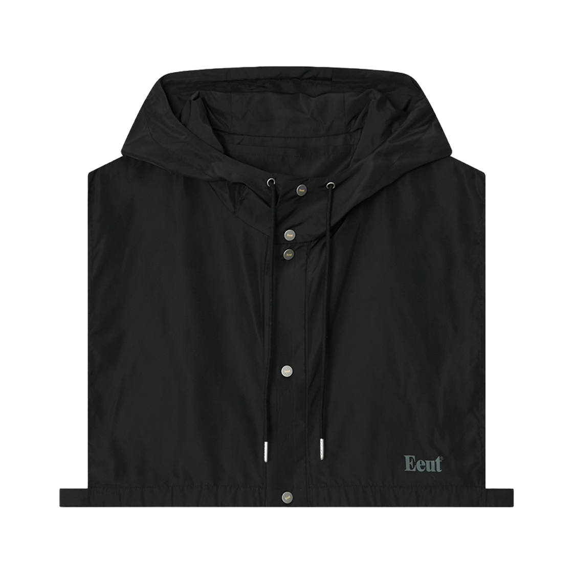 이우트 레이어링 후디드 카라 블랙(EEUT Layering Hooded Collar Black) - 1