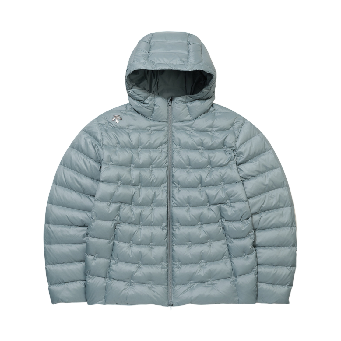 데상트 경량 퀼팅 후드 컴포트핏 다운 자켓 스카이 블루(Descente Lightweight Quilted Hooded Comfort Fit Down Jacket Sky Blue)
