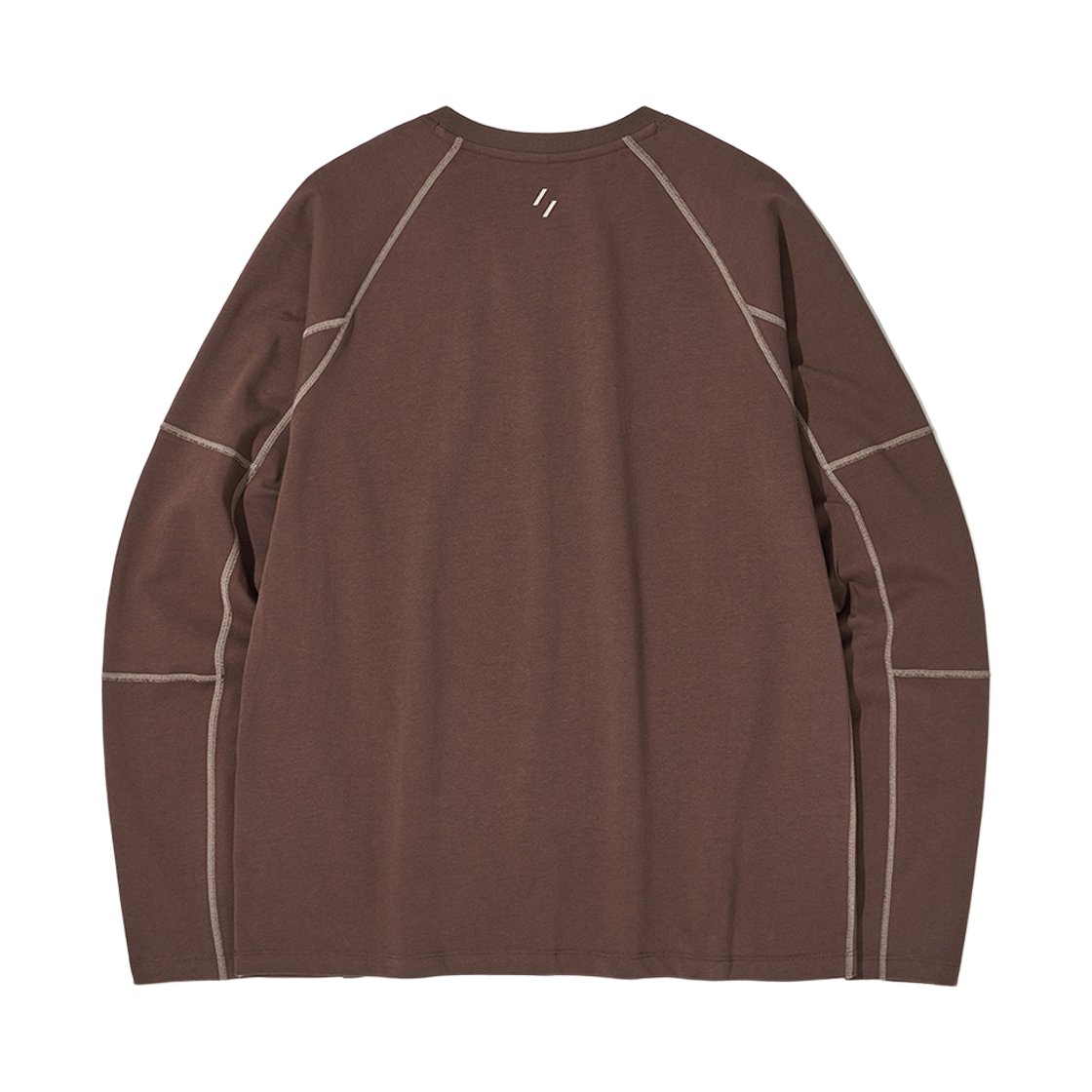 웰터 익스페리먼트 콘트라스트 원더 롱슬리브 티셔츠 브라운(WELTER EXPERIMENT Contrast Wonder Long Sleeve T-shirt Brown) - 2