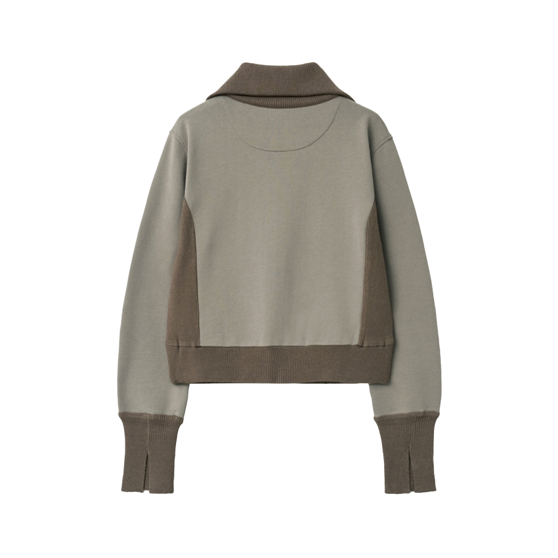 인사일런스우먼 니트 콤비 코튼 집업 베이지(INSILENCE WOMEN Knit Combi Cotton Zip-Up BEIGE) - 2