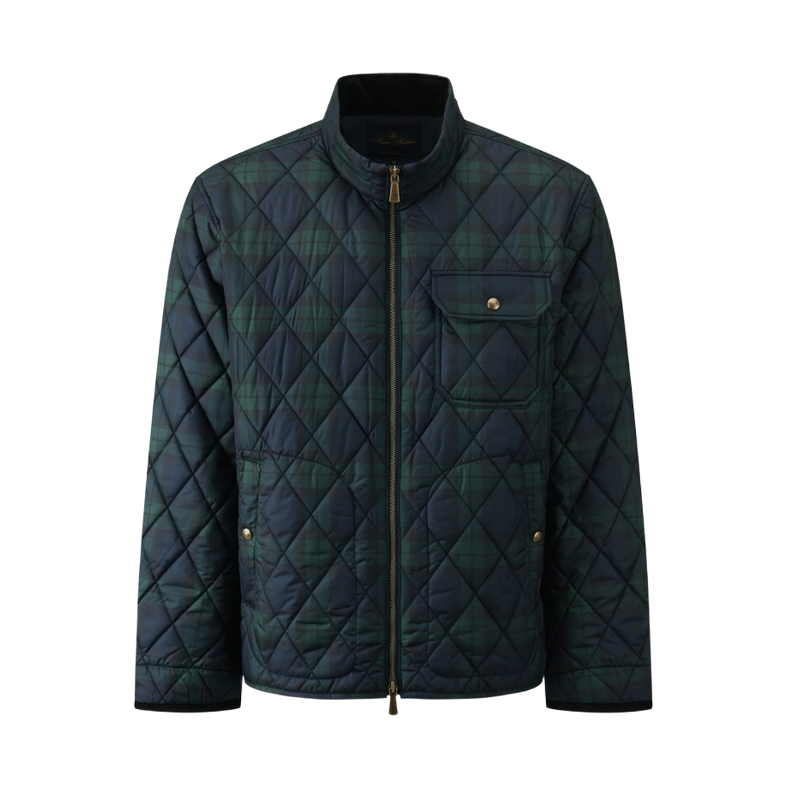 BBOPMBG412-ZMT BrooksBrothers Stand Collar Quilted Jacket Multi