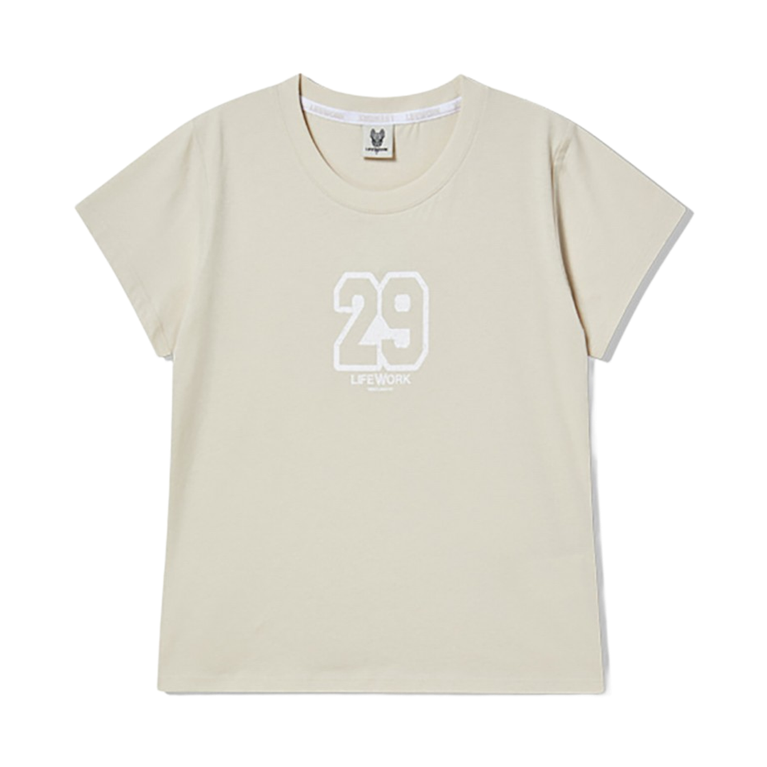 라이프워크 빈티지 넘버 슬림핏 반팔 티셔츠_LW252TS807(Lifework Vintage Number Slim Fit Short Sleeve T-shirt_LW252TS807) - 3