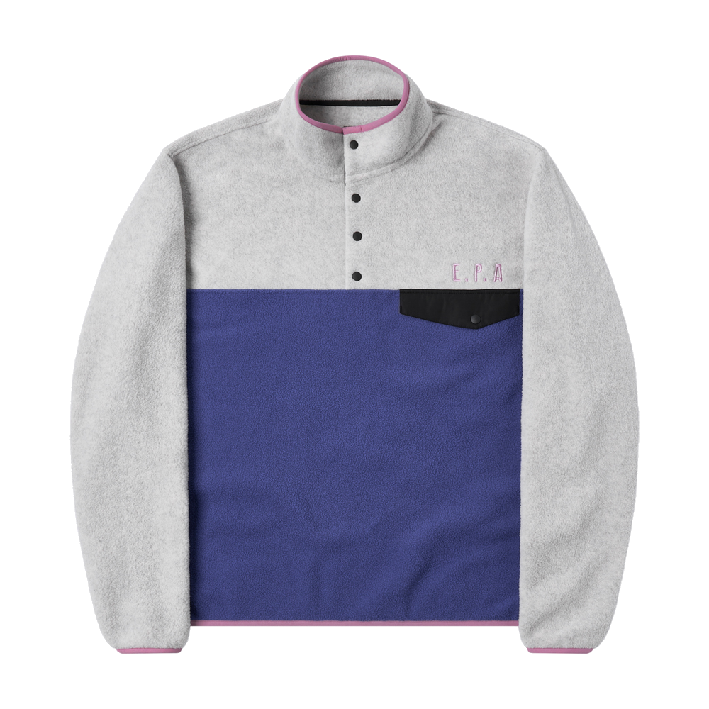 AM26FWJP09BL AMOU Polar Fleece Anorak Blue