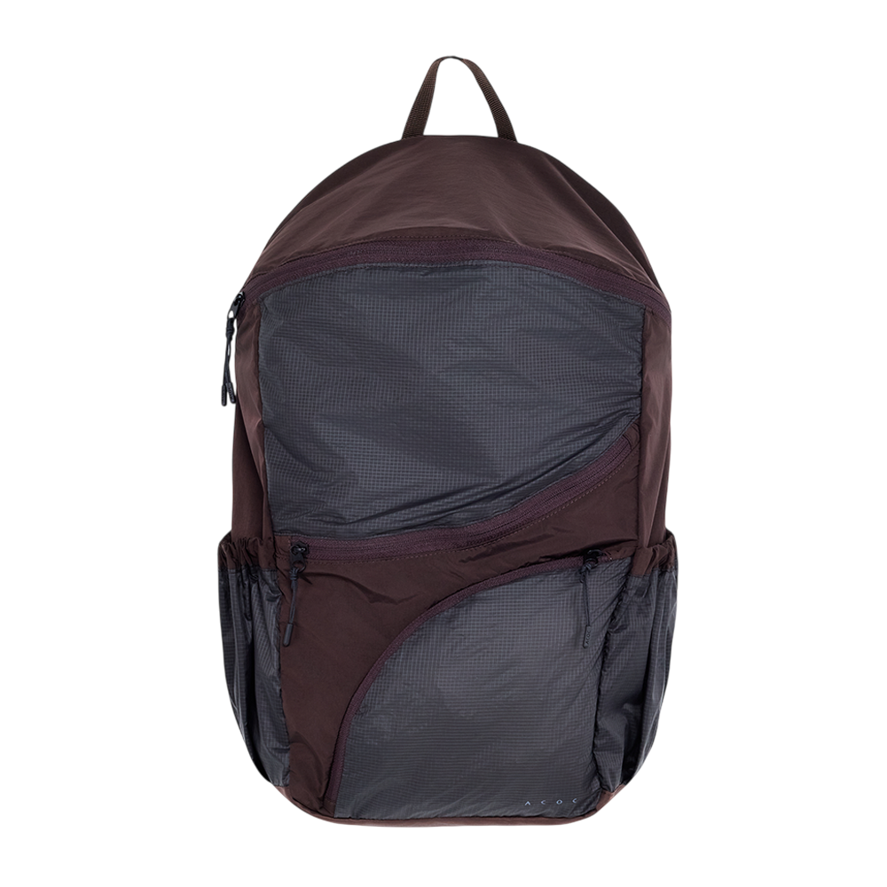 326BG708BR ACOC Round Feather Backpack(M) Brown