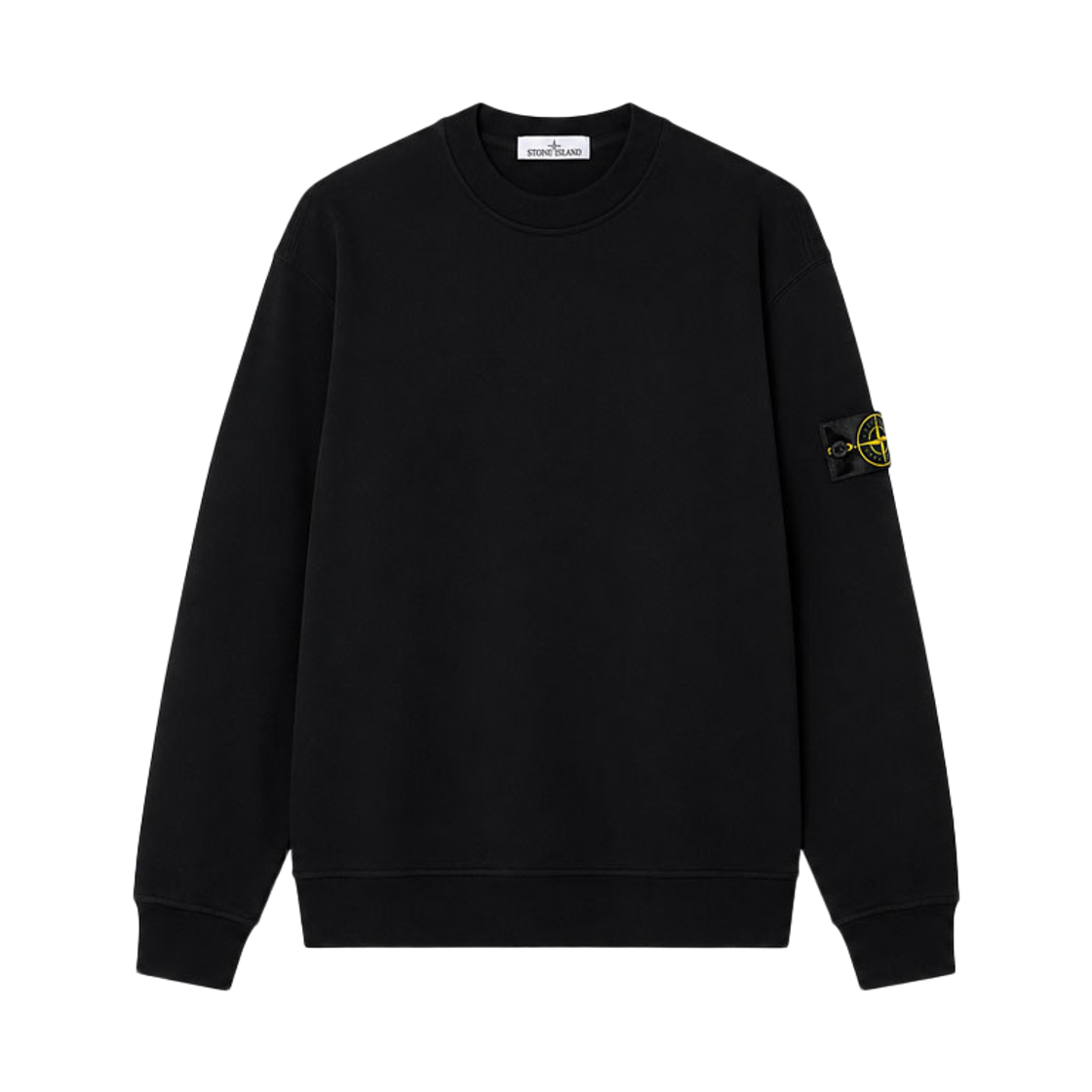 L2S15 6100060 S0051 V0029 [20% 쿠폰] Stone Island Patch Cotton Sweatshirt Black - 26FW