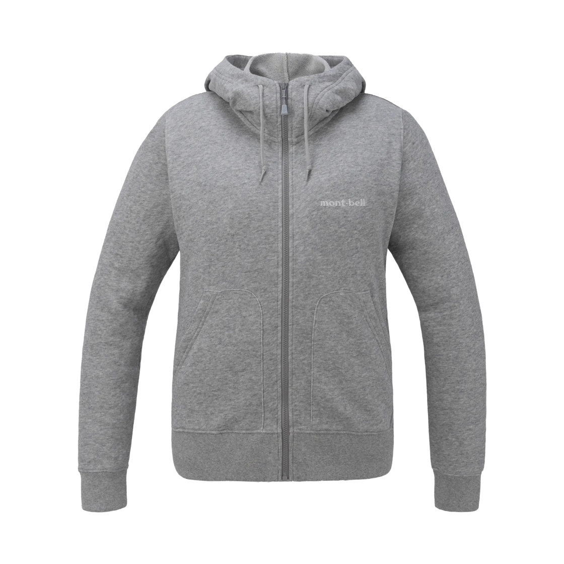 2304733 (W) Montbell Cotton Lite Full-Zip Hooded Light Gray
