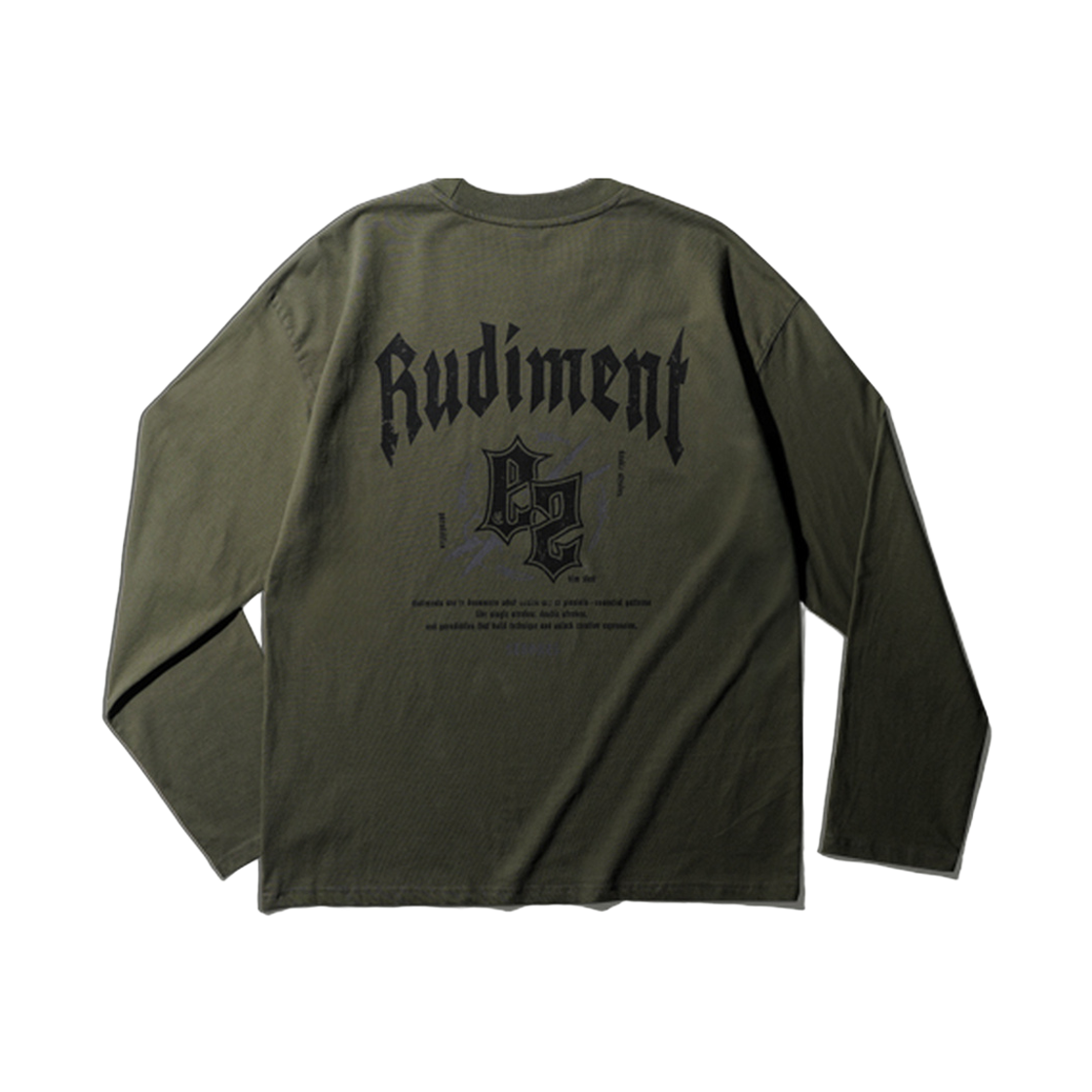 HHLT6915_lightKhaki_29 EZKATON Rudiment Long sleeve t-shirts LightKhaki HHLT6915