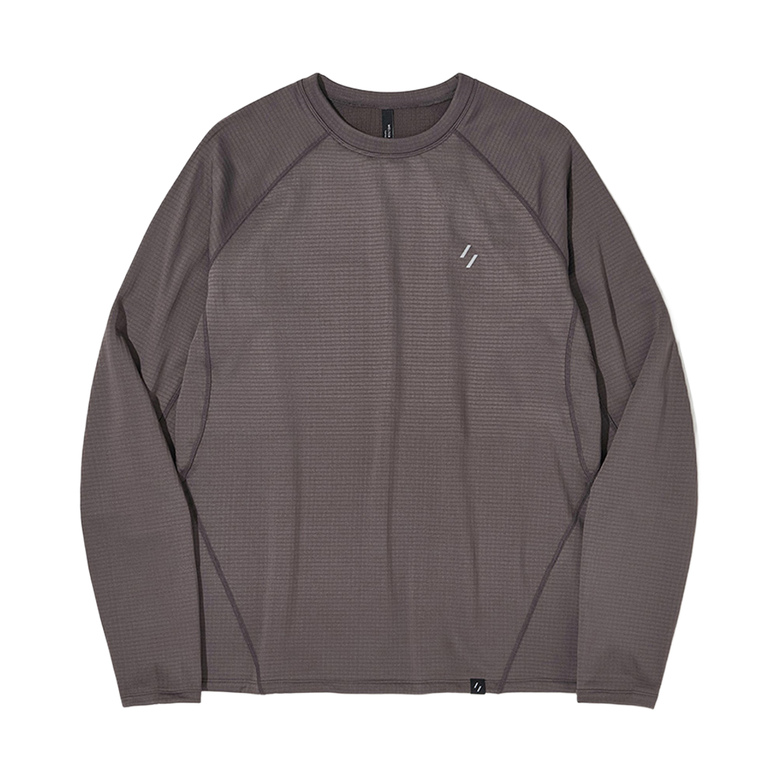 WBFWTL001GP WELTER EXPERIMENT Thermosquare Fleece Long Sleeve T-shirt Grayish Purple