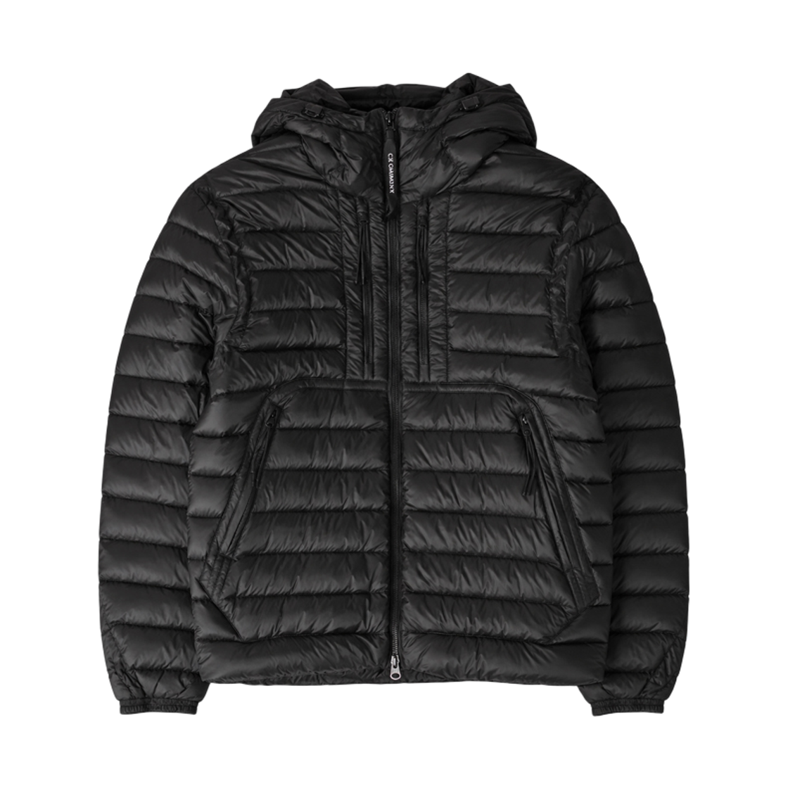 21CMOW021A 110416A 999 [20% 쿠폰] C.P. Company Lens Wappen DD Shell Hooded Lightweight Down Jacket Black - 26FW