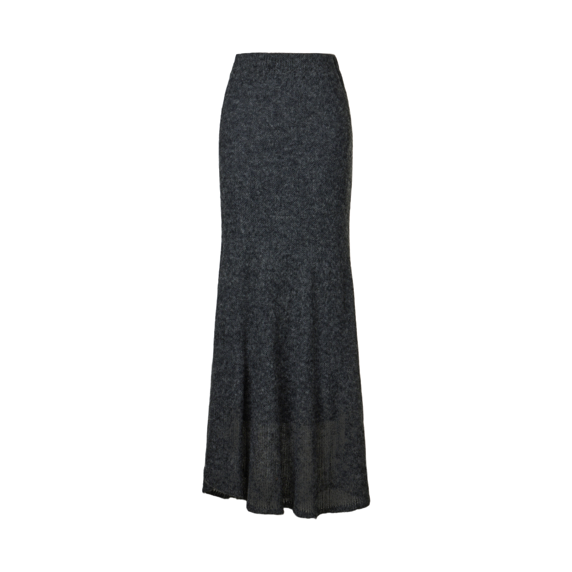 쿠메 모헤어 시스루 니트 스커트 챠콜(KUME Mohair Sheer Mermaid Maxi Skirt Charcoal) - 1