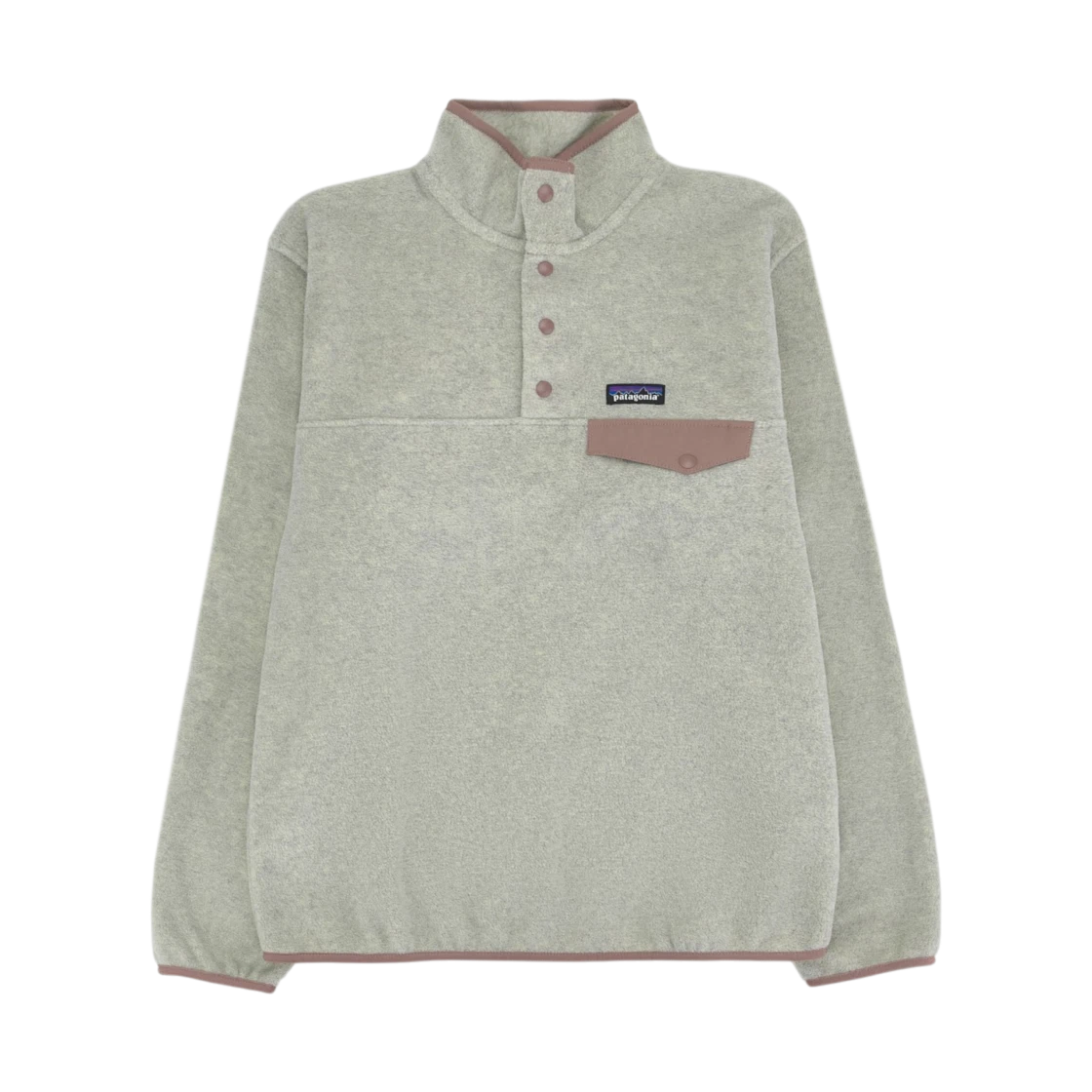 Patagonia (W) Patagonia Lightweight Synchilla Snap-T Pullover Oatmeal Heather w Moonrise Taupe · XS