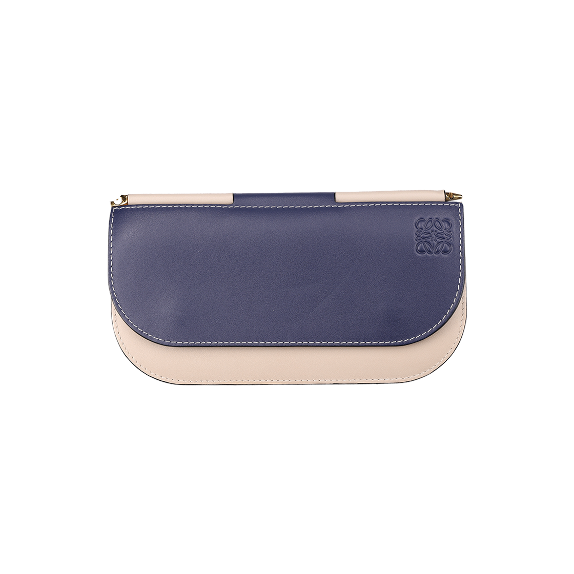 IT2475U77R2H Loewe Wallet Crossbody Bag Calfskin Marine & Light Oat