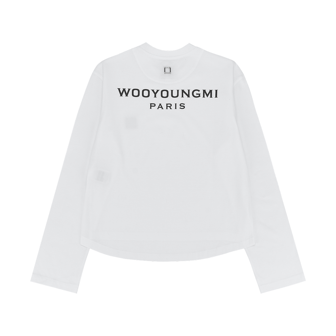 M241TS17712W (W) Wooyoungmi Long Sleeve Back Logo T-Shirt White - 24SS