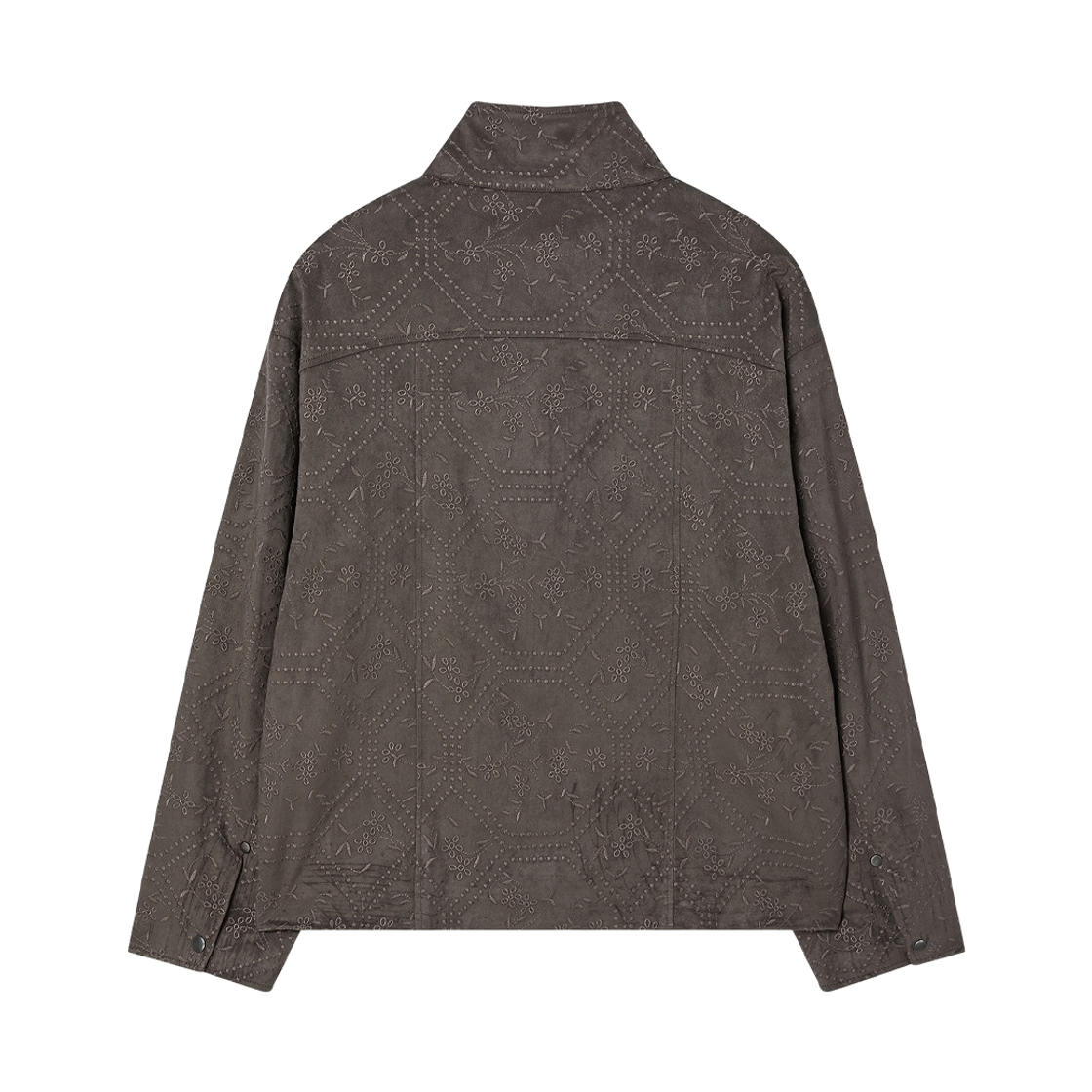 엔 아카이브 핸드크래프트 스웨이드 엠브로이더드 블루종 그레이(N ARCHIVE Handcrafted Suede Embroidered Blouson Gray) - 2