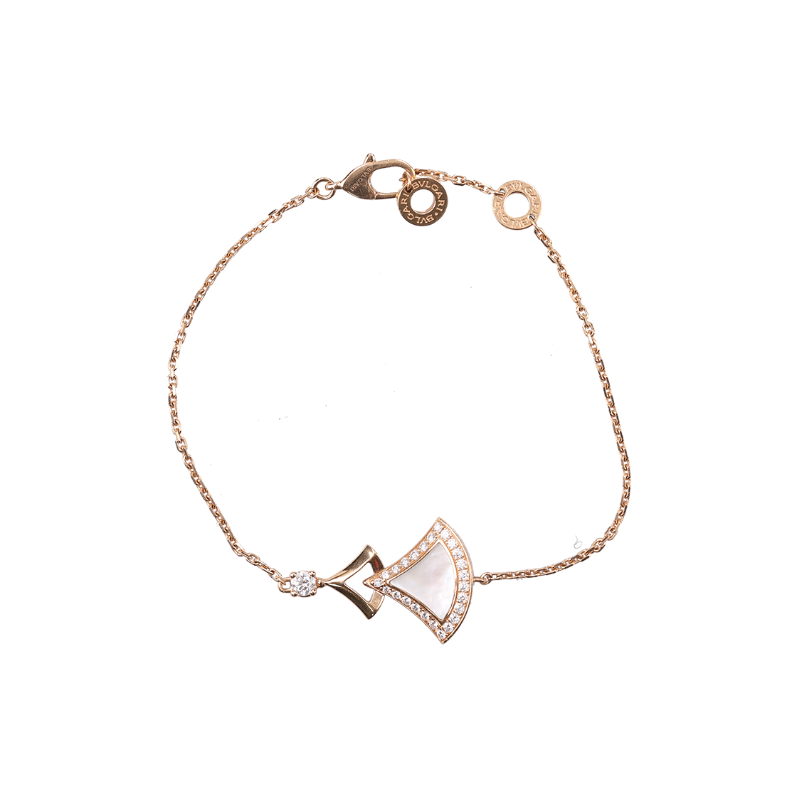 ITSL7LTC92RD Bulgari Divas' Dream Bracelet 18K Rose Gold Mother of Pearl Diamond