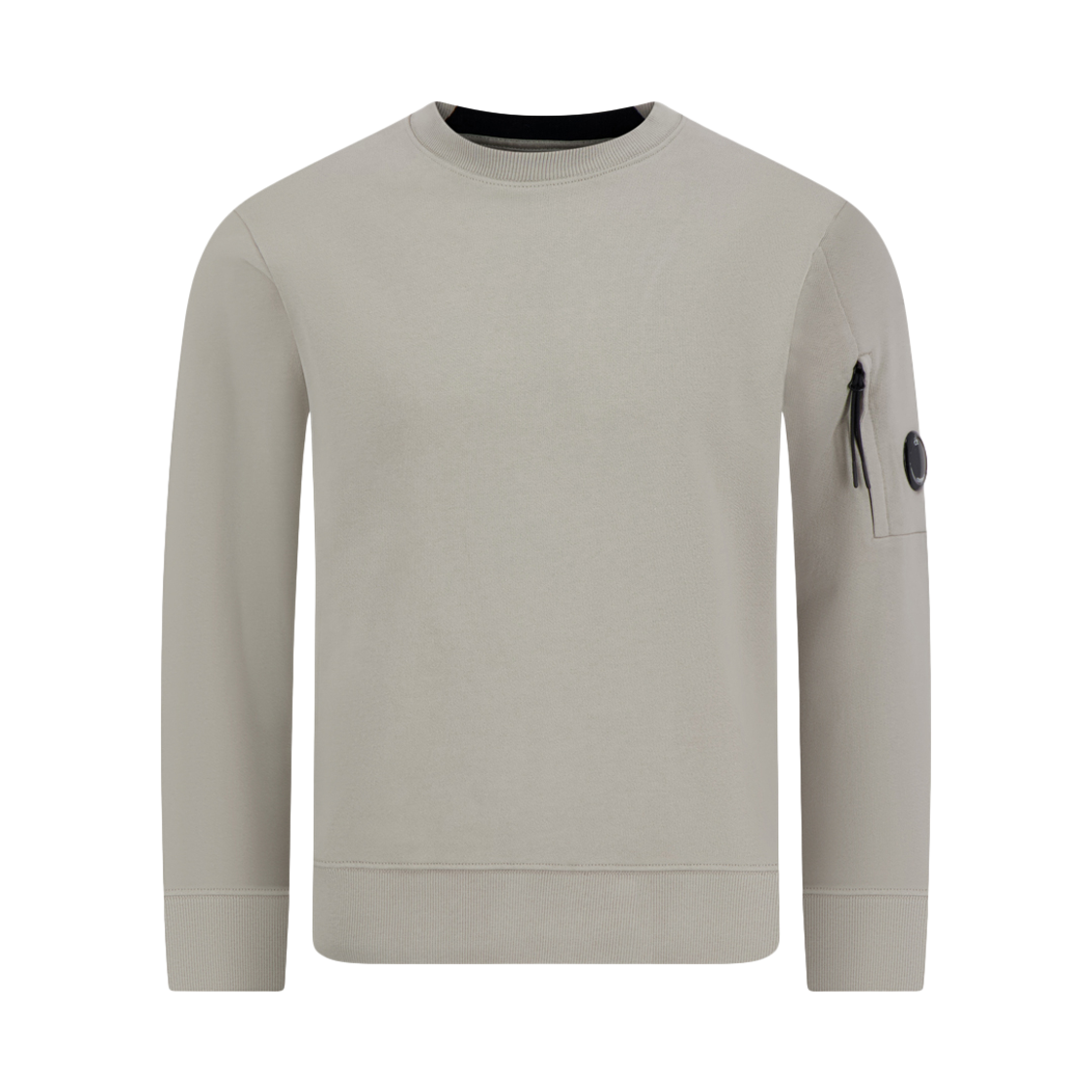 20CMSS713A 005086W 904 [20% 쿠폰] C.P. Company Lens Wappen Diagonal Crewneck Sweatshirt Dove Grey - 26SS