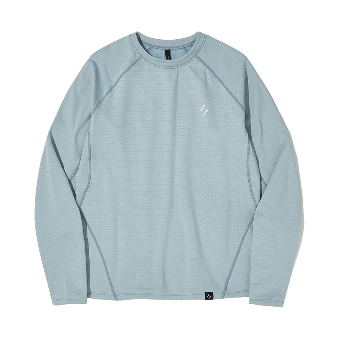 WBFWTL001SB WELTER EXPERIMENT Thermosquare Fleece Long Sleeve T-shirt Sky Blue