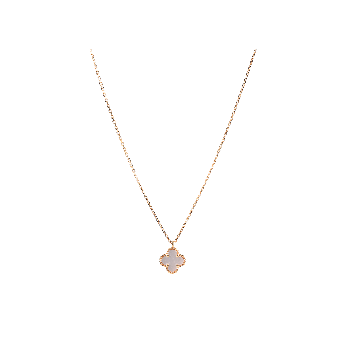 ITUUAAO99BU7 Van Cleef & Arpels Sweet Alhambra Pendant 18K Yellow Gold Mother of Pearl