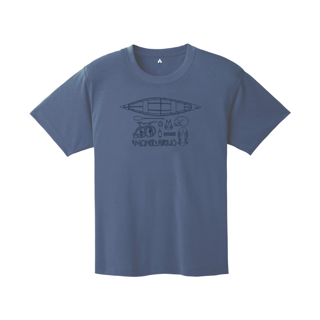 몽벨 위크론 마이 페이보릿 티셔츠 블루(Montbell Wickron My Favorites T-Shirt Blue) - 2
