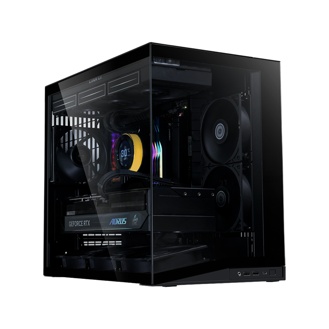리안리 O11D MINI V2 블랙(LIAN LI O11D MINI V2 Black)