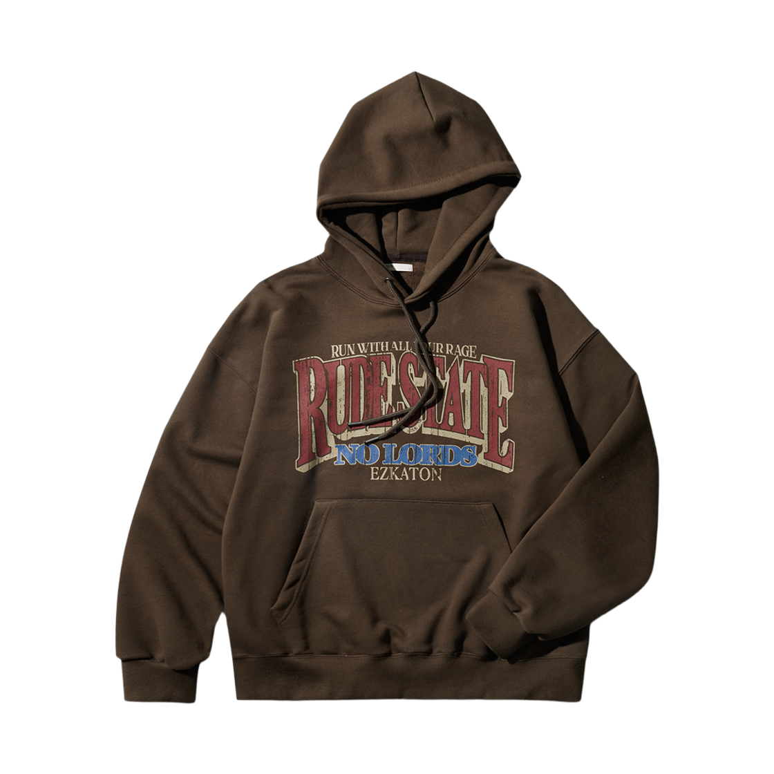 JIHD6914_brown_29 EZKATON Run rage Hoodie Brown JIHD6914
