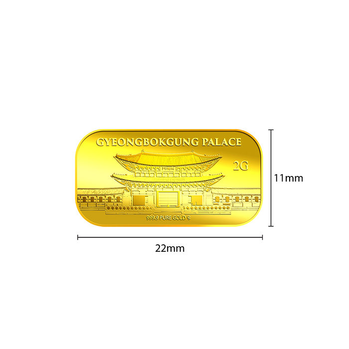 퓨어골드 24K 순금 싱가폴 프리미엄 골드바 2g 경북궁(puregoldsg Gyeongbukgung 2G Gold Bar) - 3