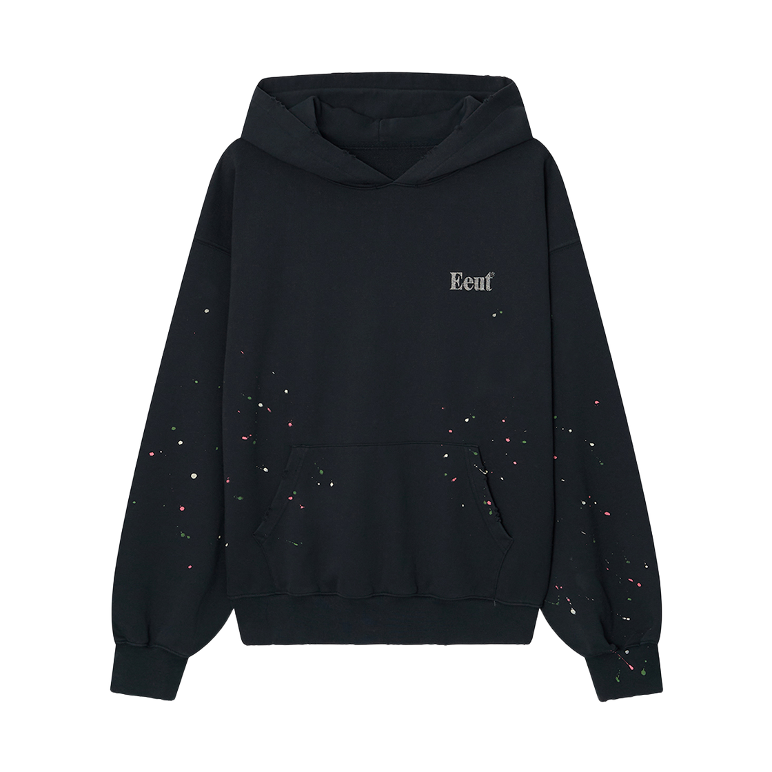 이우트 워시드 앤 페인티드 후디 다크네이비(EEUT Washed And Painted Hoodie Dark Navy)