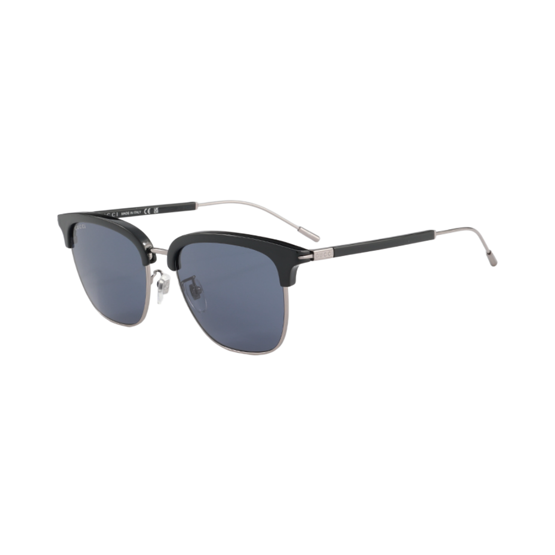 GG1275SA-003 Gucci Square Frame Acetate Sunglasses Ruthenium Blue