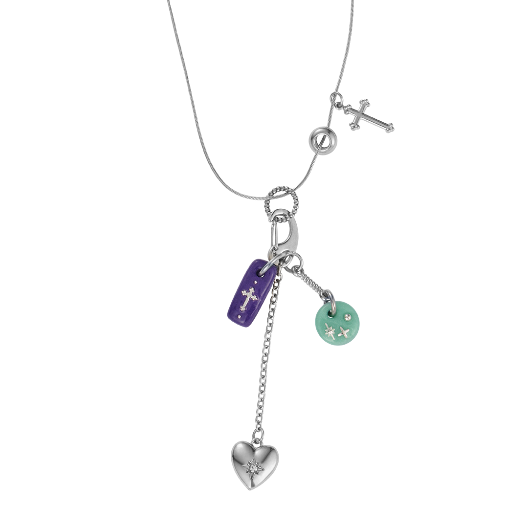 26FWJNLENSSVFF Nff Ensemble Necklace Silver