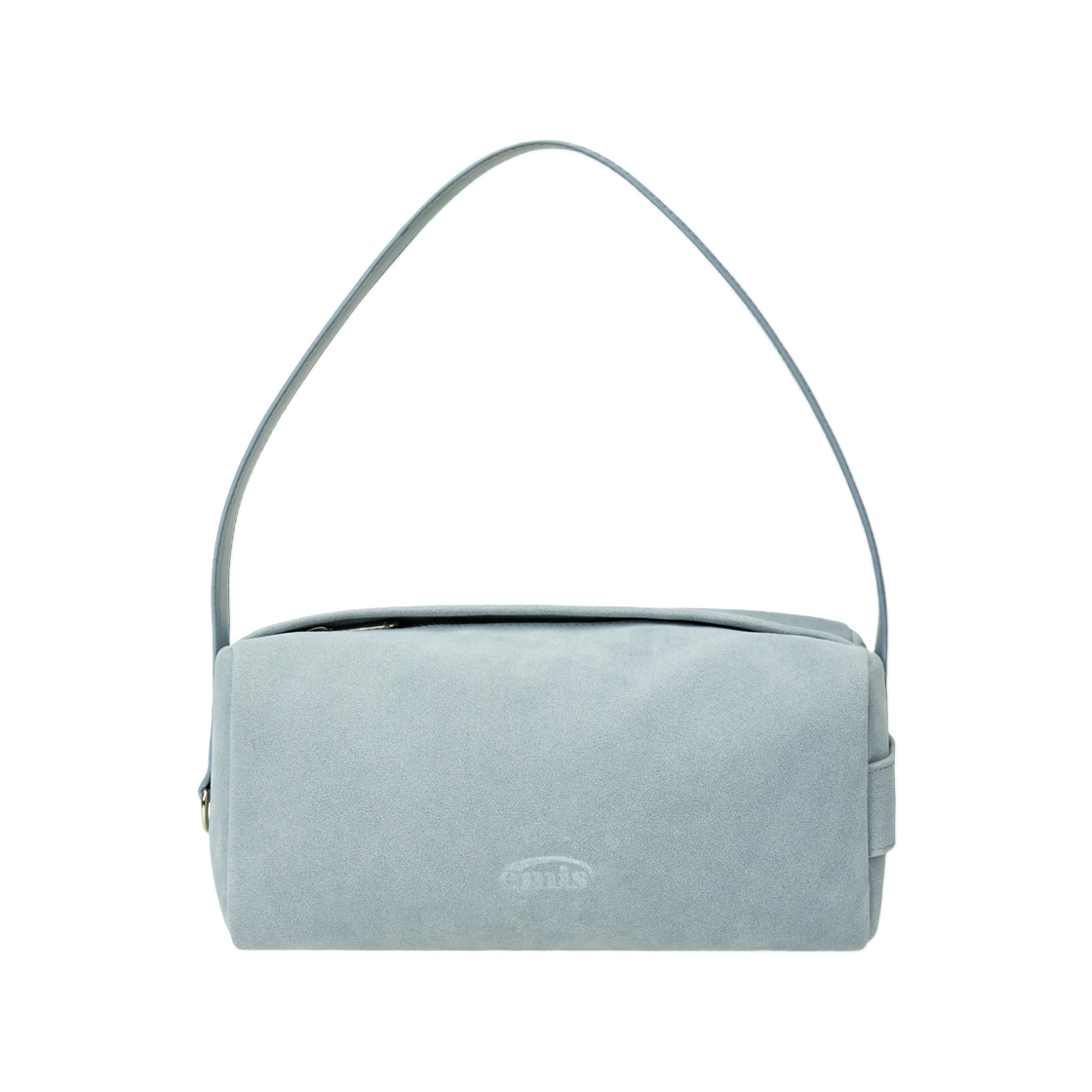 - Emis Suede Block Tote Bag Ash Blue