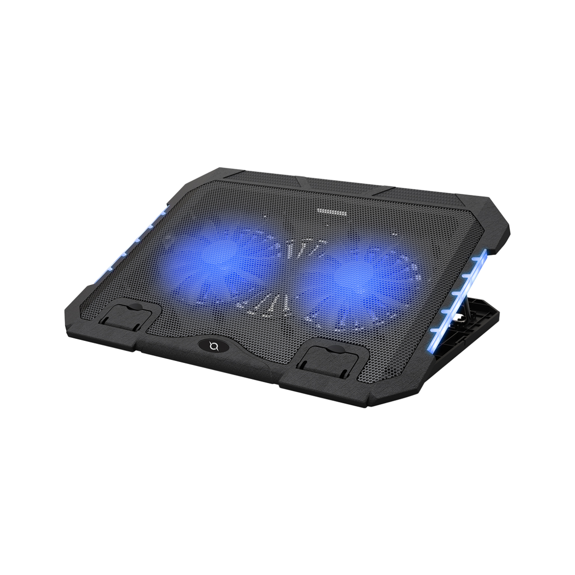 CCP20 COX CCP20 Dual Fan LED Laptop Cooling Pad Stand (with Phone Holder)