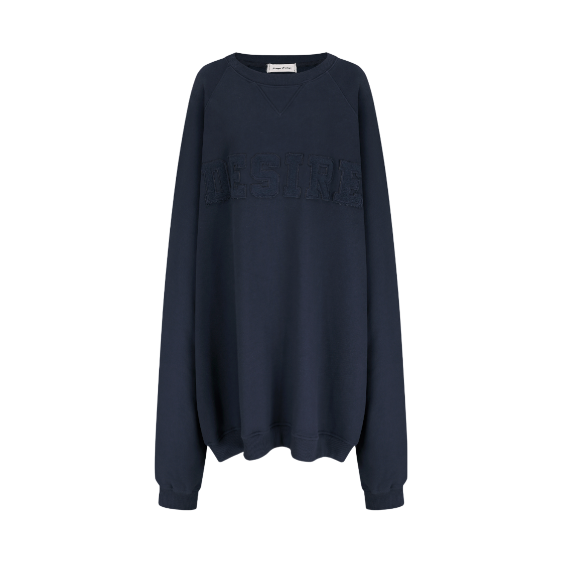 MF26TS077 [KREAM 단독] Langer Desire Raglan AppliqueSweatshirt Navy