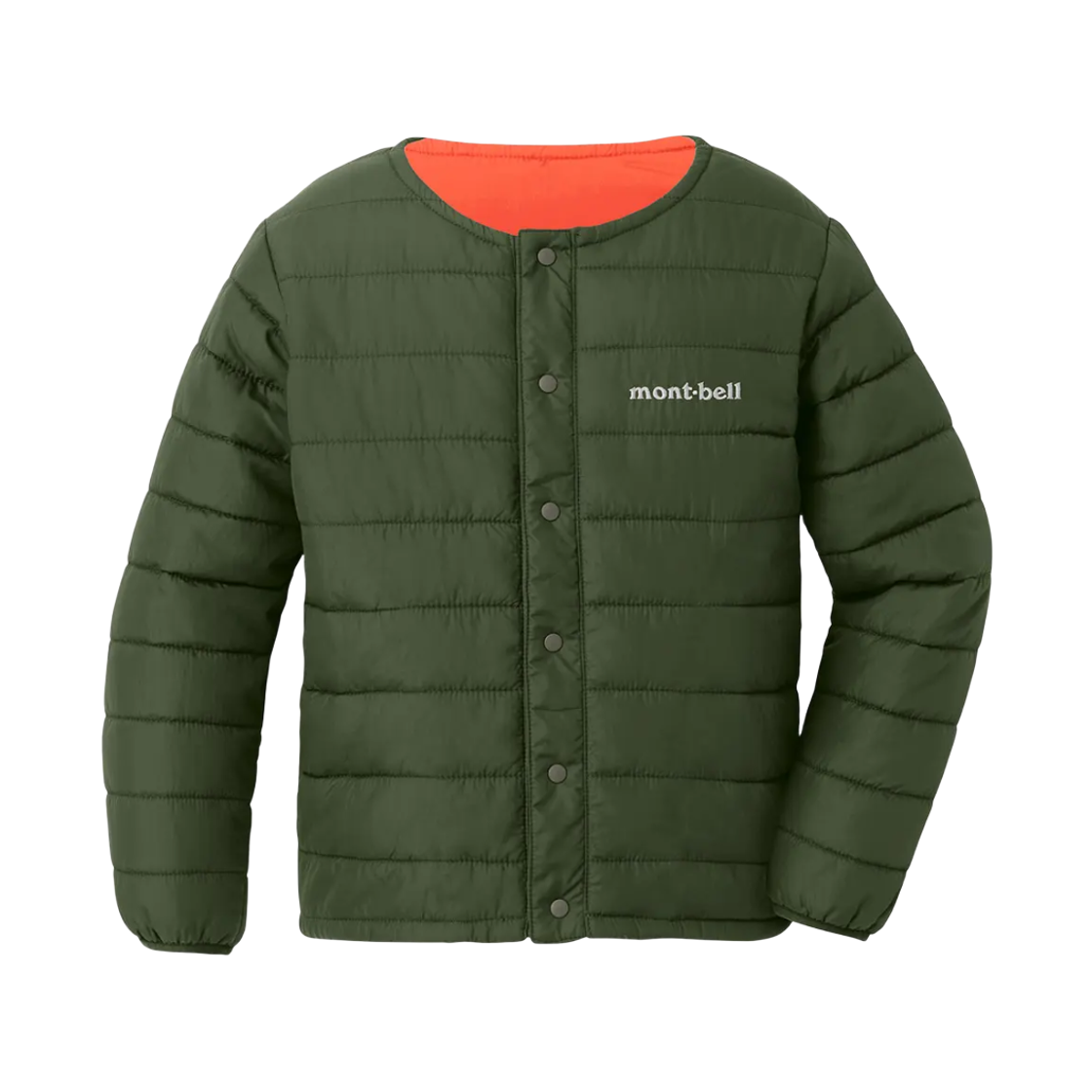 1101634 (Kids) Montbell Thermawrap Round Neck Jacket Dark Green