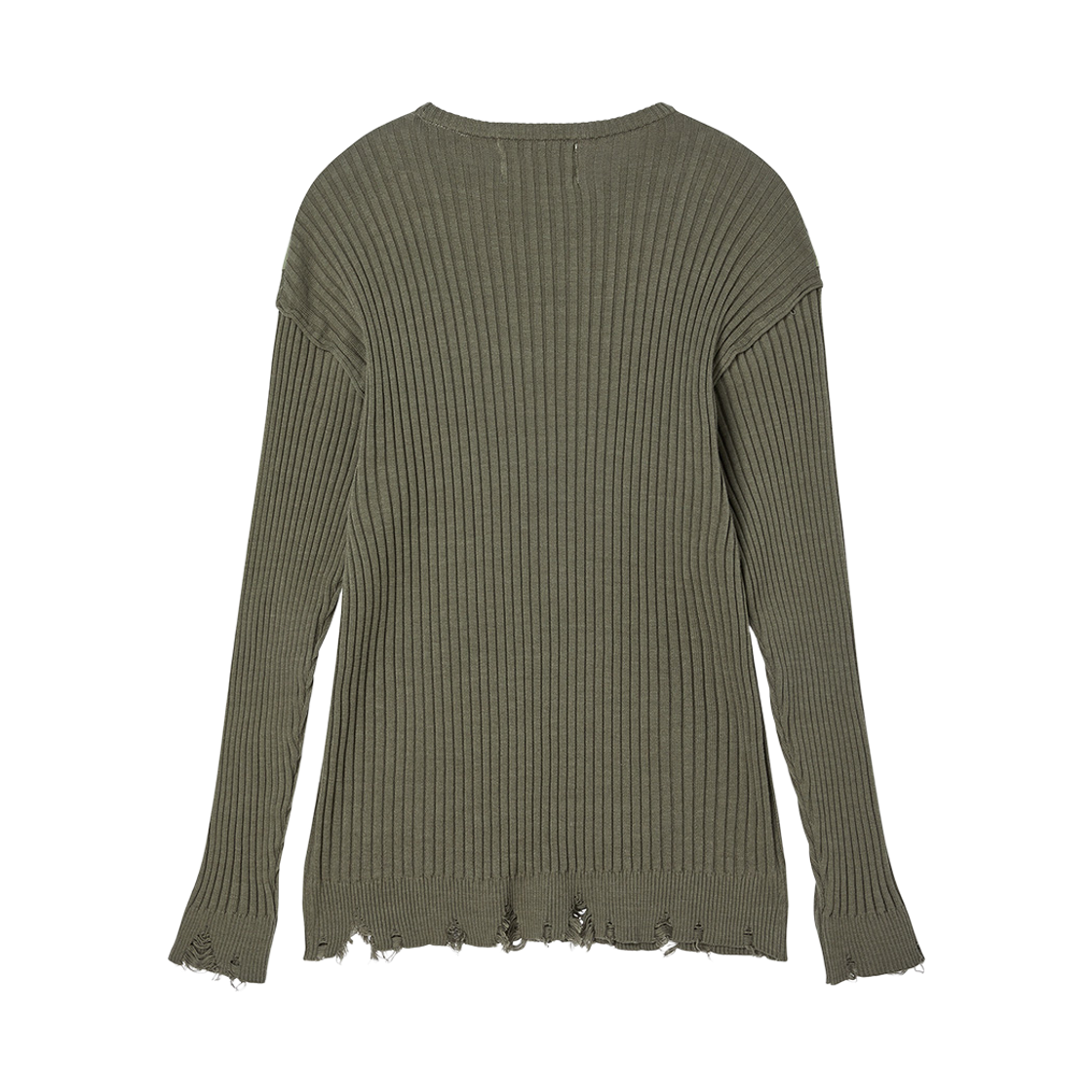 엔 아카이브 디스트레스드 밀리터리 패치 니트 카키(N ARCHIVE Distressed Military Patch Knit Khaki) - 2
