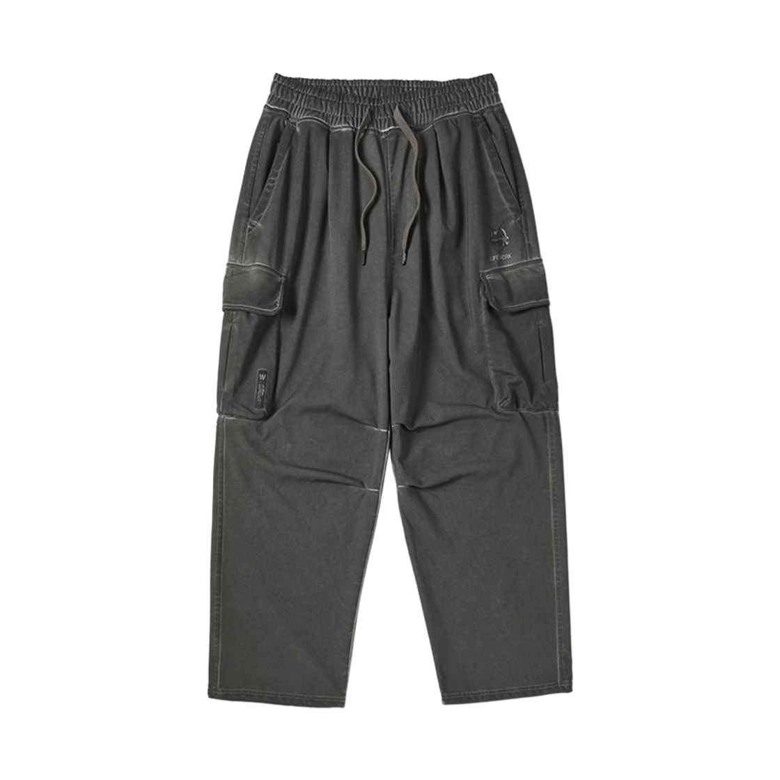 LW253KL308 Lifework garment-dyed hip-duck wide pants_LW253KL308